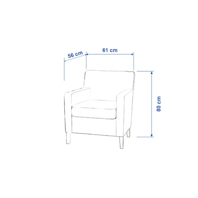 Pokrowiec na fotel Karlstad 61 x 56 x 80 cm w kolekcji Avinon, tkanina: 132-15