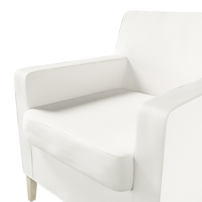 Karlstad betræk lænestol, høj 61 X 56 X 80 CM fra kollektionen Cotton Panama, Stof: 702-49