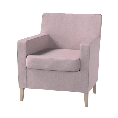 Karlstad tall chair cover, pastel pink, 704-51, 61 x 56 x 80 cm