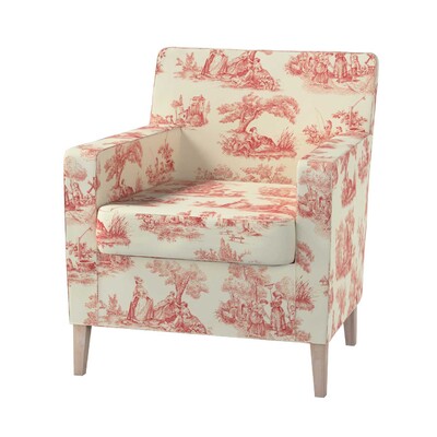 Pokrowiec na fotel Karlstad 61 x 56 x 80 cm w kolekcji Avinon, tkanina: 132-15