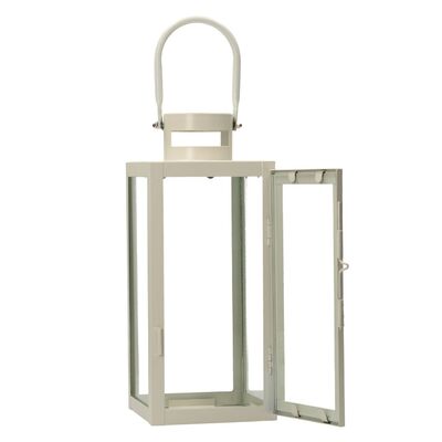 Lampion Metalowy Elegance White 40 cm 13 x 13 x 40 cm
