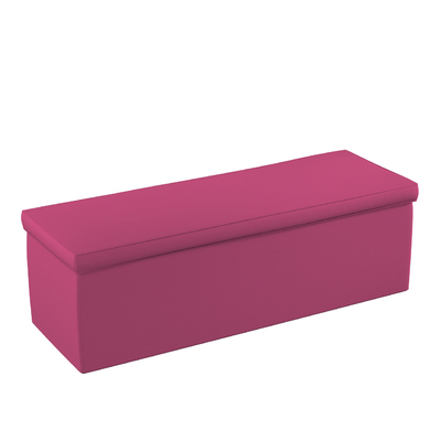 Banquette rembourrée et coffre de rangement