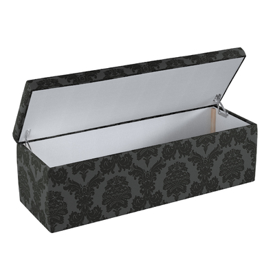 Banquette rembourrée et coffre de rangement
