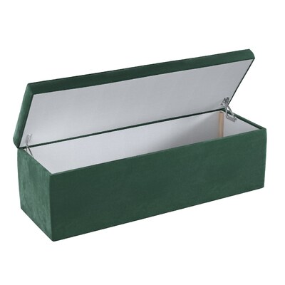 Banquette rembourrée et coffre de rangement