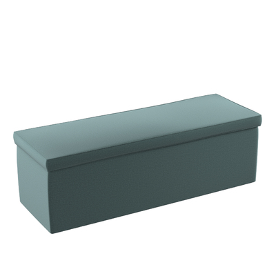 Banquette rembourrée et coffre de rangement