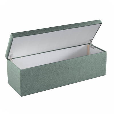 Banquette rembourrée et coffre de rangement