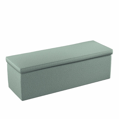 Banquette rembourrée et coffre de rangement