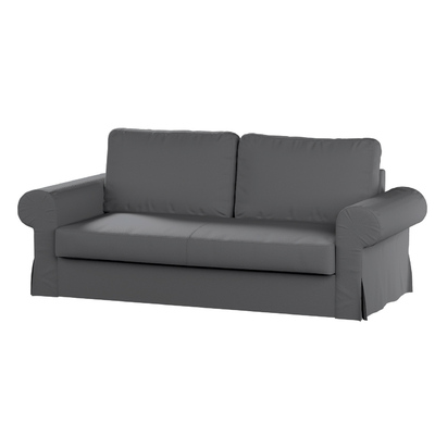 Backabro 3-seat sofa bed cover, dark grey, 702-83, Backabro 3-seat