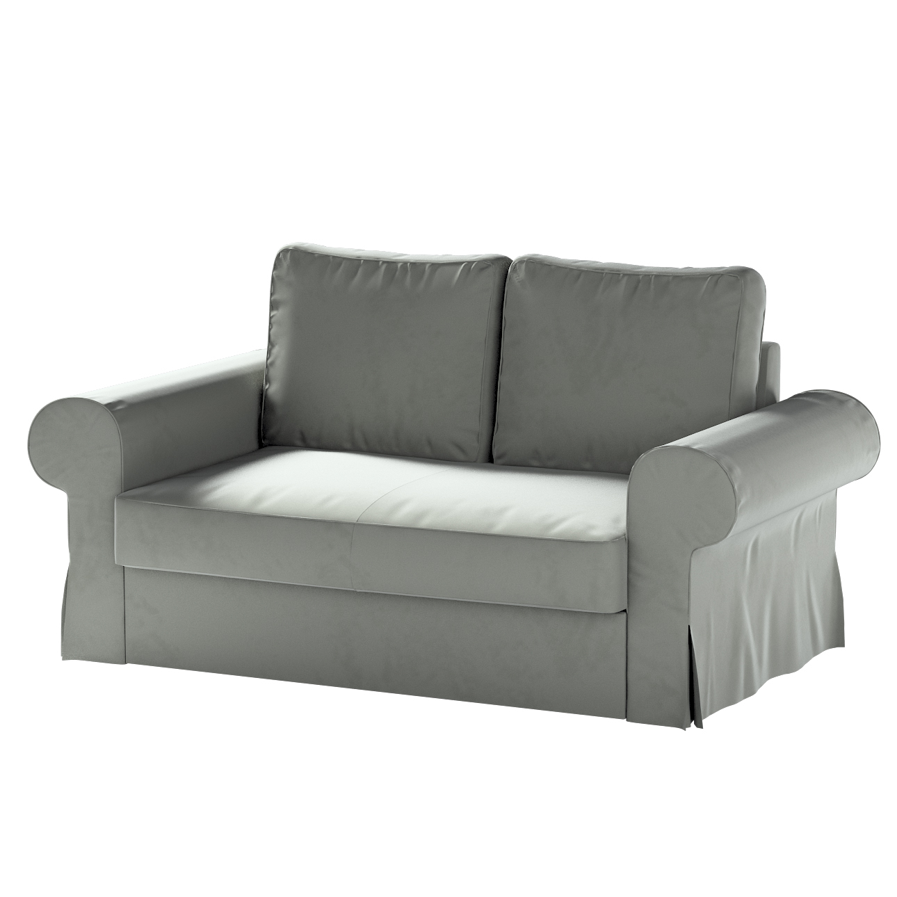 Bezug für Backabro 2-Sitzer Sofa ausklappbar, grau, Bezug für Backabro 2-Si günstig online kaufen