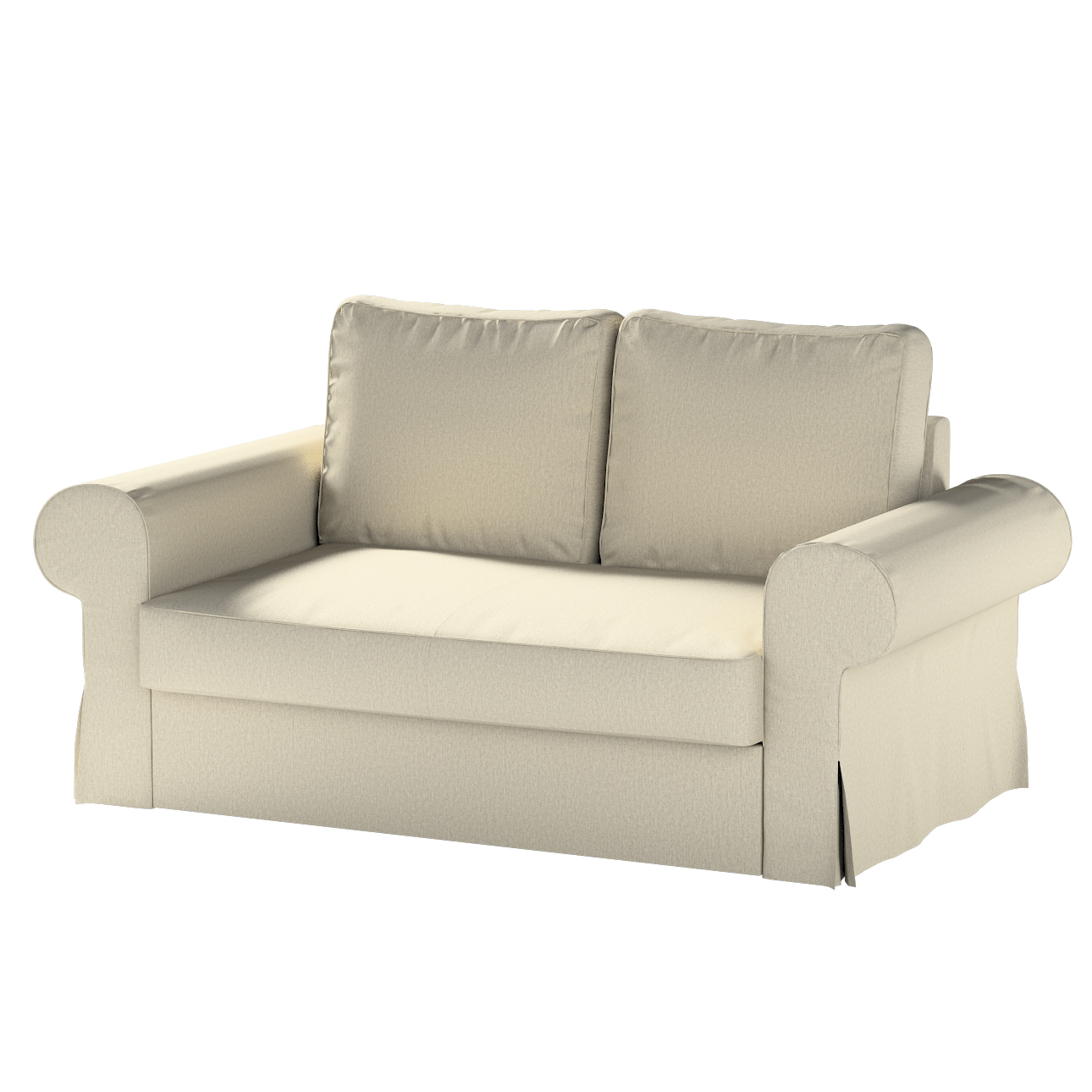 Bezug für Backabro 2-Sitzer Sofa ausklappbar, beige-grau, Bezug für Backabr günstig online kaufen