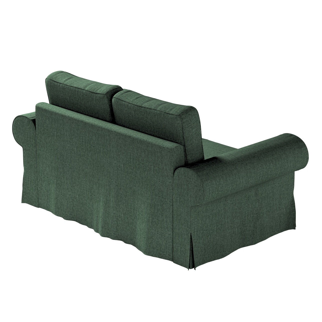 Bezug für Backabro 2-Sitzer Sofa ausklappbar, dunkelgrün, Bezug für Backabr günstig online kaufen