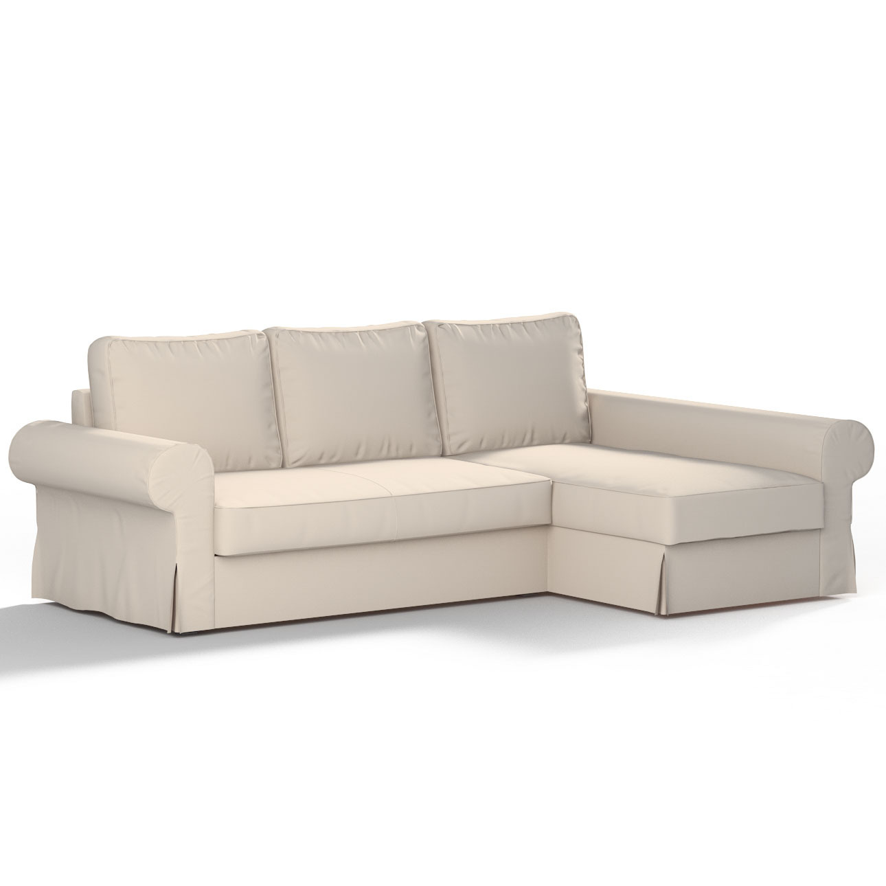 Bezug für Backabro Bettsofa / Recamiere, naturweiß, Bezug für Bettsofa Back günstig online kaufen