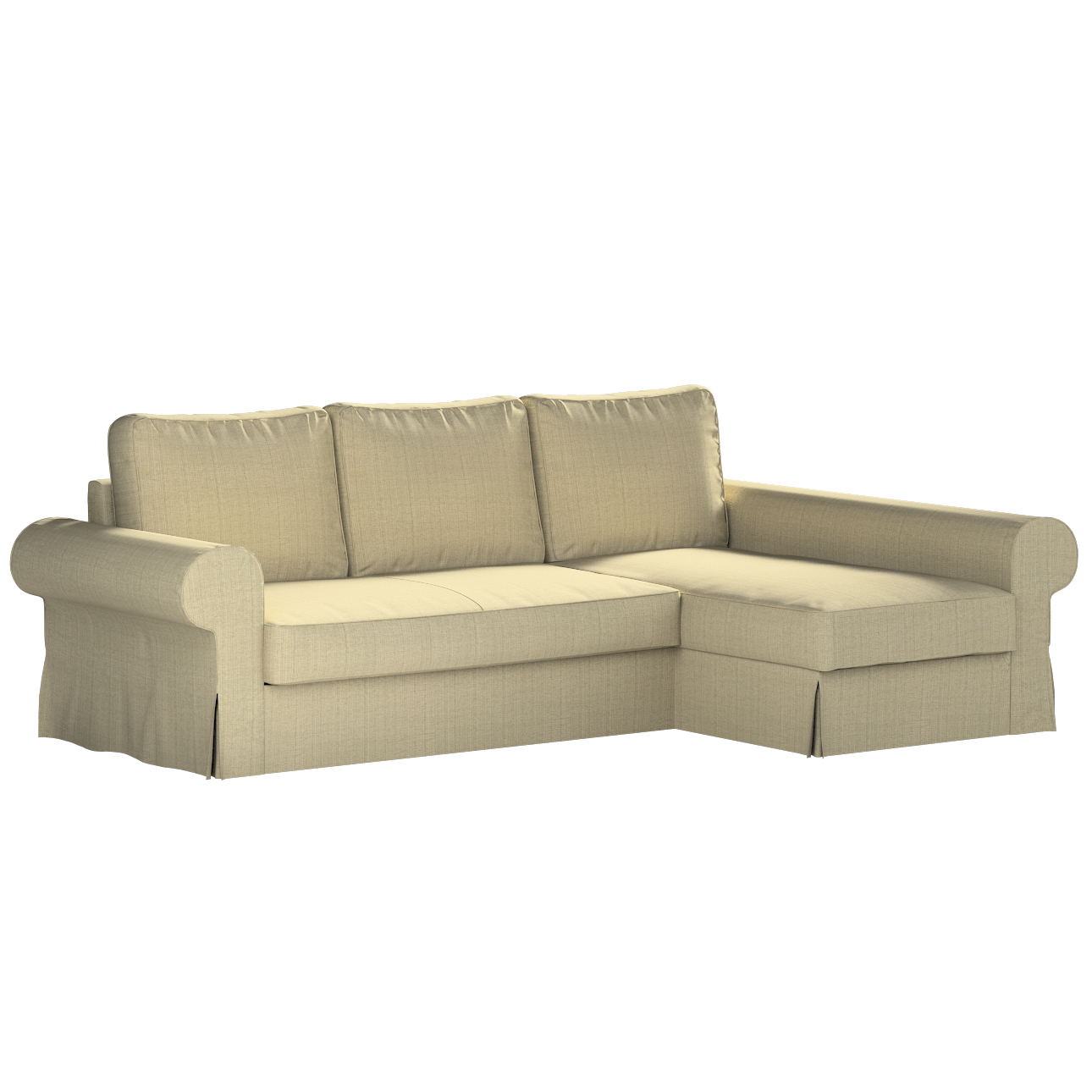 Bezug für Backabro Bettsofa / Recamiere, beige-creme, Bezug für Bettsofa Ba günstig online kaufen