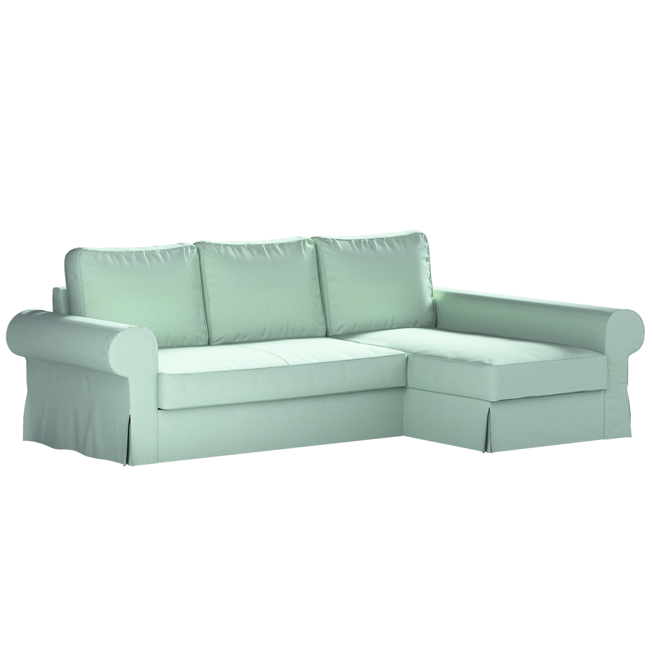 Bezug für Backabro Bettsofa / Recamiere, pastellblau, Bezug für Bettsofa Ba günstig online kaufen