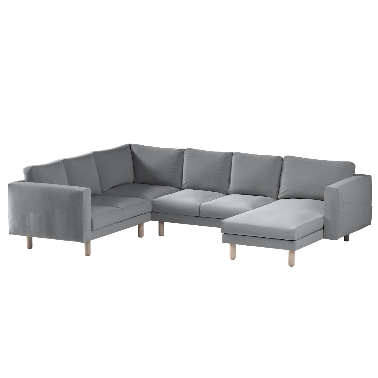 Bezug für Norsborg 5-Sitzer Ecksofa mit Recamiere, dunklegrau, Norsborg Bez günstig online kaufen