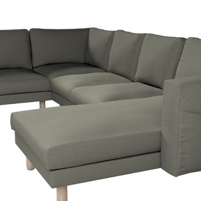 Pokrowiec na sofę narożną Norsborg 5-osobową z szezlongiem 231/291 x 88/157 x 85 cm w kolekcji Living Plus, tkanina: 161-42