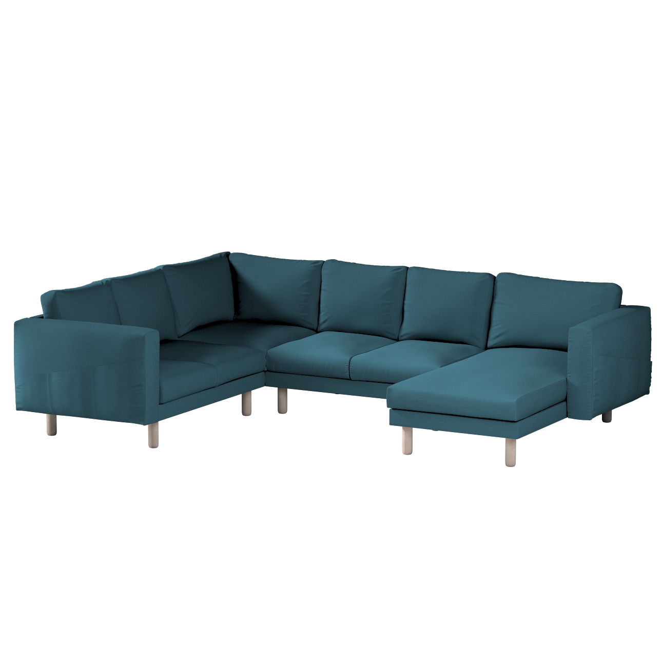 Bezug für Norsborg 5-Sitzer Ecksofa mit Recamiere, dunkelblau, Norsborg Bez günstig online kaufen