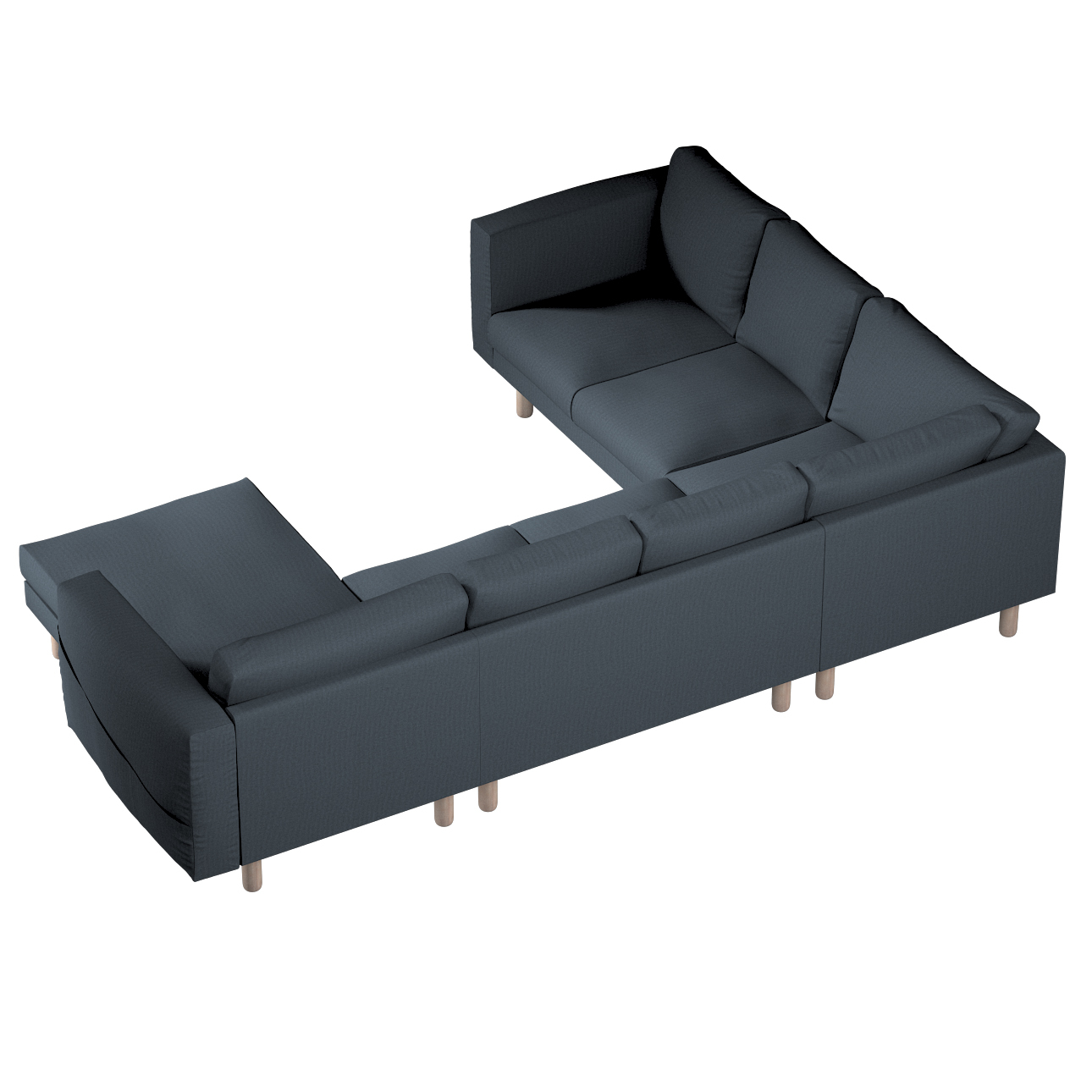 Bezug für Norsborg 5-Sitzer Ecksofa mit Recamiere, Dunkelblau, Norsborg Bez günstig online kaufen