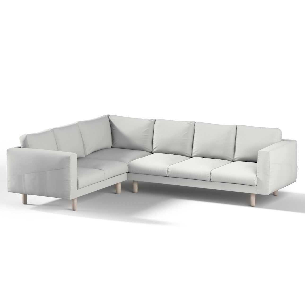 Bezug für Norsborg 5-Sitzer Ecksofa, hellgrau, Norsborg 5-Sitzer Ecksofabez günstig online kaufen