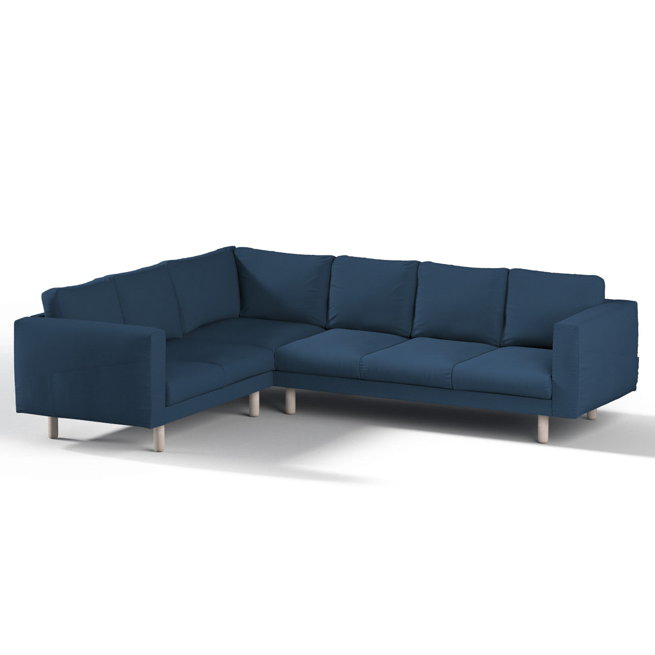 5seat corner sofa cover, dark blue, 70248, 5seat