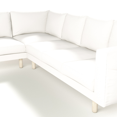 Bezug für Norsborg 5-Sitzer Ecksofa Norsborg 5-Sitzer Ecksofabezug von der Kollektion Cotton Panama, Stoff: 702-49