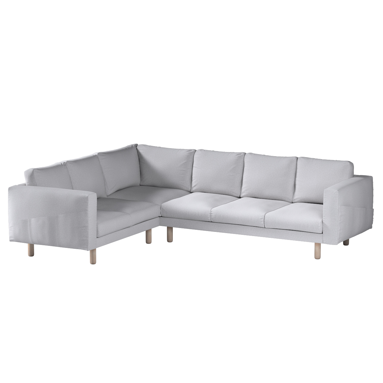 Bezug für Norsborg 5-Sitzer Ecksofa, hellgrau, Norsborg 5-Sitzer Ecksofabez günstig online kaufen