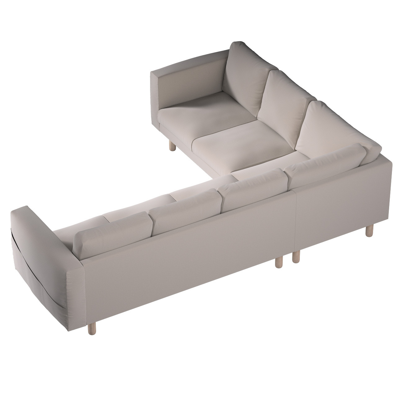 Bezug für Norsborg 5-Sitzer Ecksofa, beige, Norsborg 5-Sitzer Ecksofabezug, günstig online kaufen