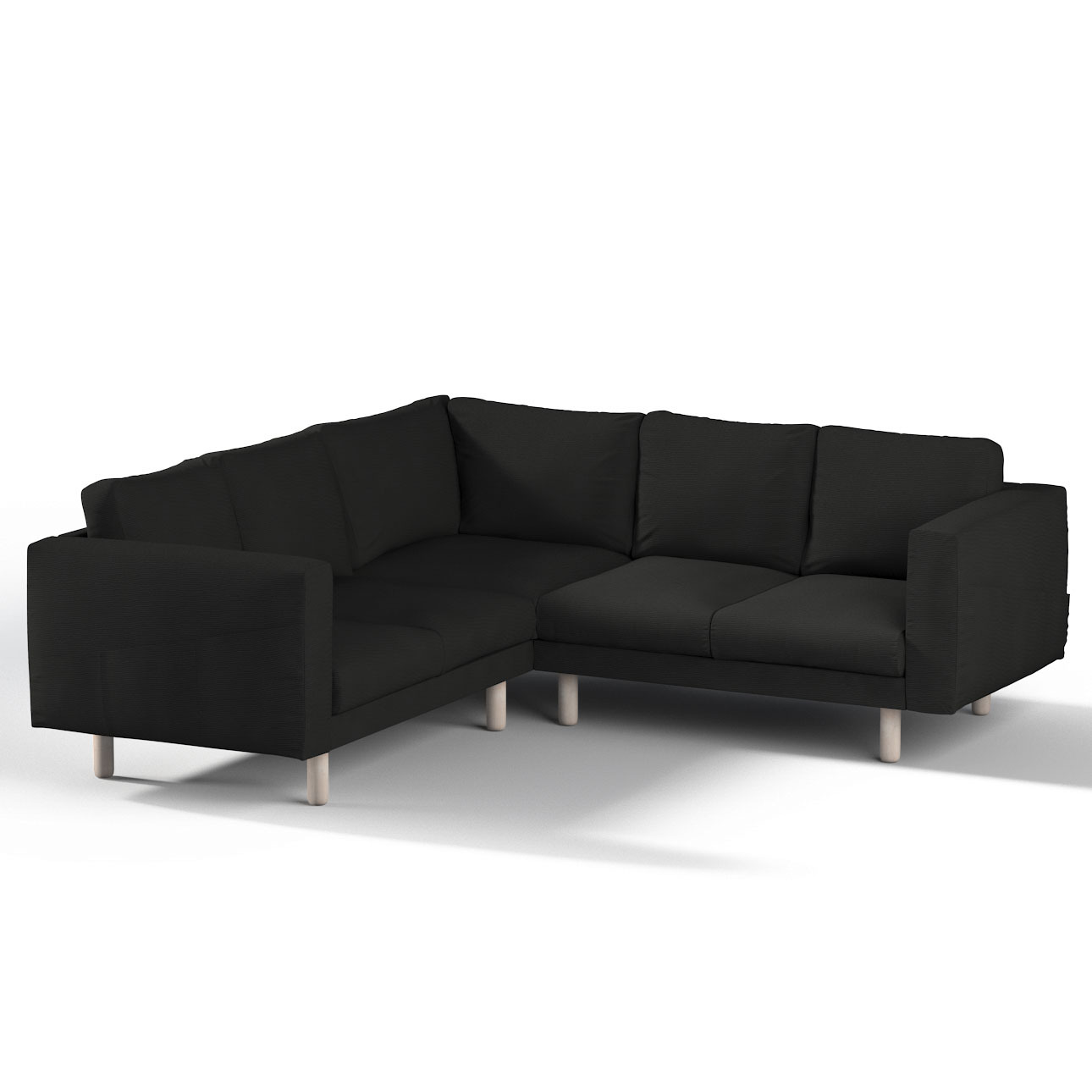 Bezug für Norsborg 4-Sitzer Ecksofa, schwarz, Norsborg 4-Sitzer Ecksofabezu günstig online kaufen
