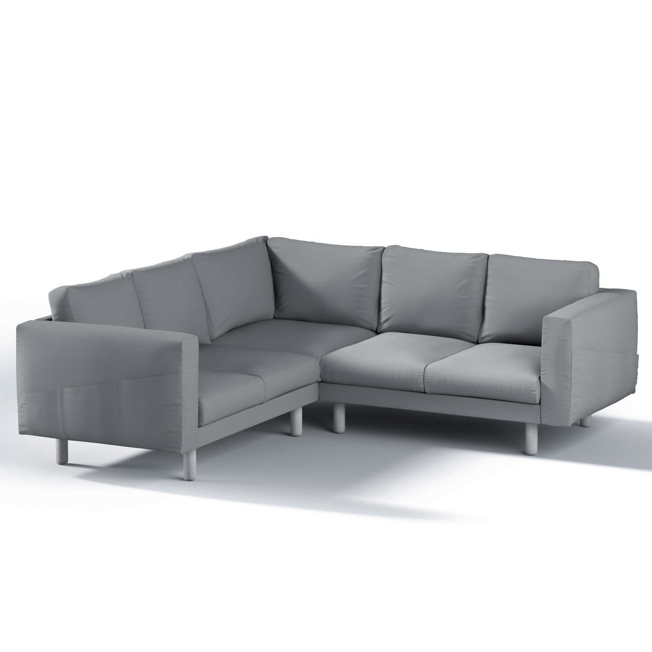 Bezug für Norsborg 4-Sitzer Ecksofa, grau, Norsborg 4-Sitzer Ecksofabezug, günstig online kaufen