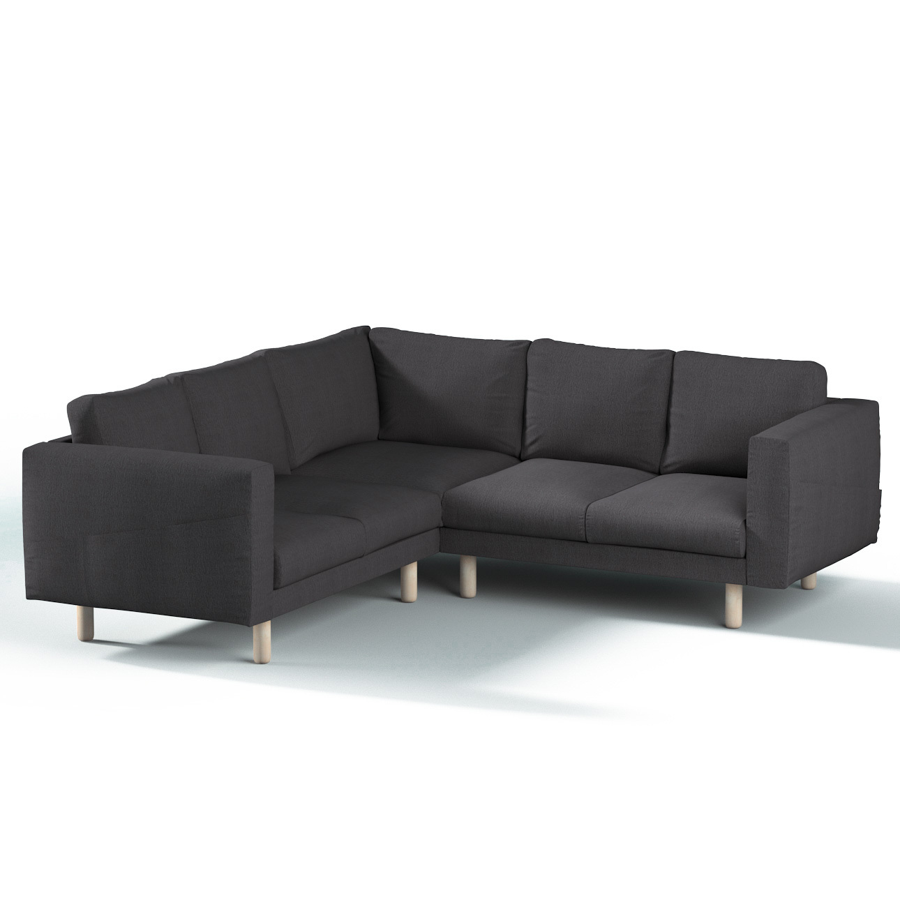 Bezug für Norsborg 4-Sitzer Ecksofa, stahlgrau, Norsborg 4-Sitzer Ecksofabe günstig online kaufen