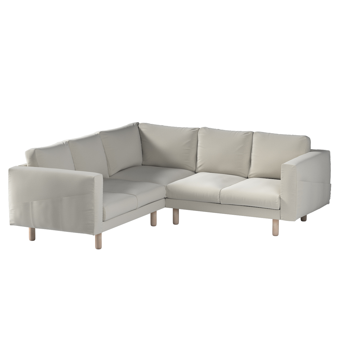 Bezug für Norsborg 4-Sitzer Ecksofa, grau, Norsborg 4-Sitzer Ecksofabezug, günstig online kaufen
