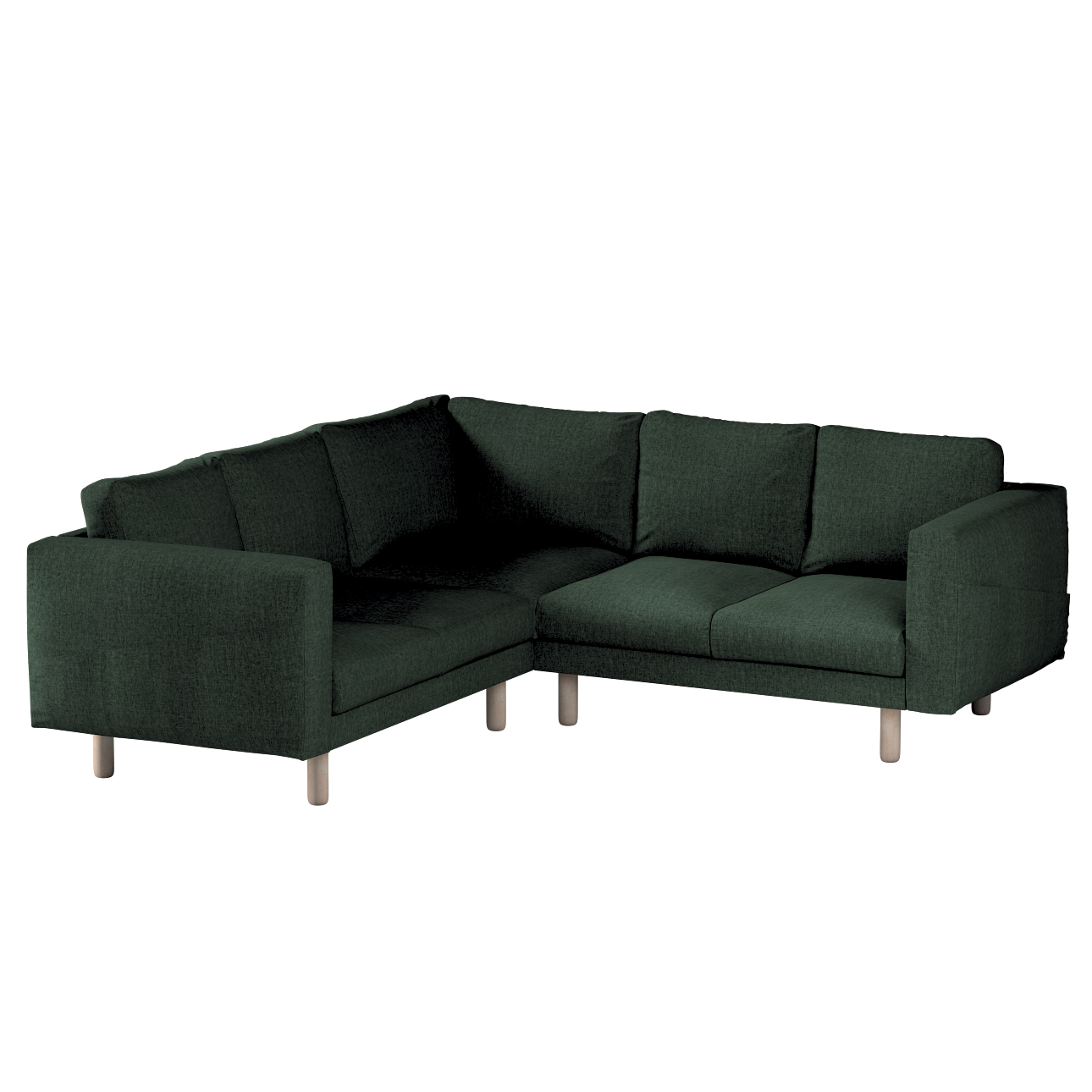Bezug für Norsborg 4-Sitzer Ecksofa, dunkelgrün, Norsborg 4-Sitzer Ecksofab günstig online kaufen