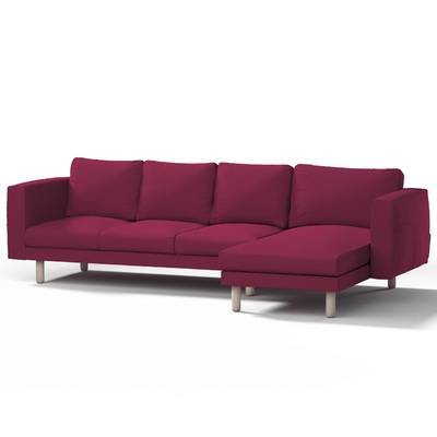 Bezug für Norsborg 4-Sitzer Sofa mit Recamiere Norsborg Bezug für 4-Sitzer Sofa mit Recamiere von der Kollektion Cotton Panama, Stoff: 702-32