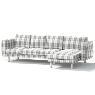 Pokrowiec na sofę Norsborg 4-osobową z szezlongiem 291 x 88/157 x 85 cm w kolekcji Edinburgh, tkanina: 115-79