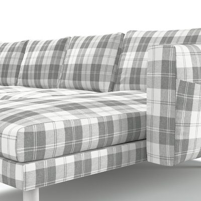 Pokrowiec na sofę Norsborg 4-osobową z szezlongiem 291 x 88/157 x 85 cm w kolekcji Edinburgh, tkanina: 115-79
