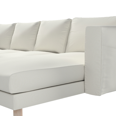 Pokrowiec na sofę Norsborg 4-osobową z szezlongiem 291 x 88/157 x 85 cm w kolekcji Living Plus, tkanina: 162-01