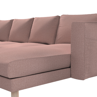 Norsborg 4 személyes sezlong kanapéhoz passzoló kanapéhuzat 291 x 88/157 x 85 cm a kollekcióból City, Dekoranyag: 704-83
