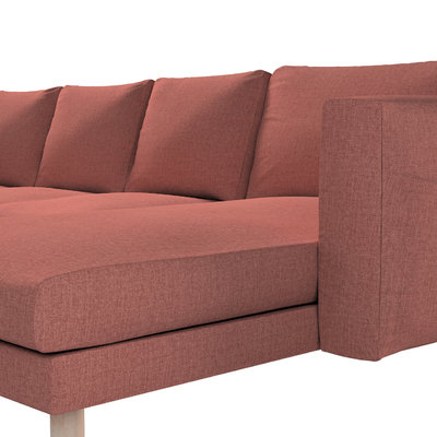 Norsborg 4 személyes sezlong kanapéhoz passzoló kanapéhuzat 291 x 88/157 x 85 cm a kollekcióból City, Dekoranyag: 704-84