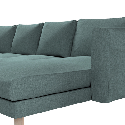 Norsborg 4 személyes sezlong kanapéhoz passzoló kanapéhuzat 291 x 88/157 x 85 cm a kollekcióból City, Dekoranyag: 704-85