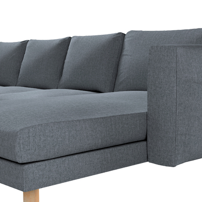 Norsborg 4 személyes sezlong kanapéhoz passzoló kanapéhuzat 291 x 88/157 x 85 cm a kollekcióból City, Dekoranyag: 704-86