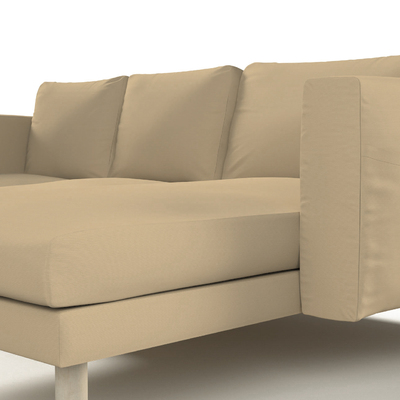 Norsborg 3 személyes sezlong kanapéhoz passzoló kanapéhuzat 231 x 88/157 x 85 cm a kollekcióból Cotton Panama Bútorszövet, Dekoranyag: 702-47