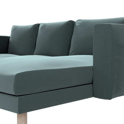 Housse canapé Norsborg 3 pl. avec la méridienne 231 x 88/157 x 85 cm dans la collection Ingrid, Tissu: 705-36