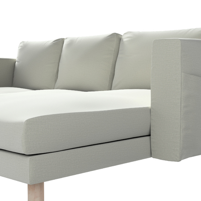 Pokrowiec na sofę Norsborg 3-osobową z szezlongiem 231 x 88/157 x 85 cm w kolekcji Ingrid, tkanina: 705-41