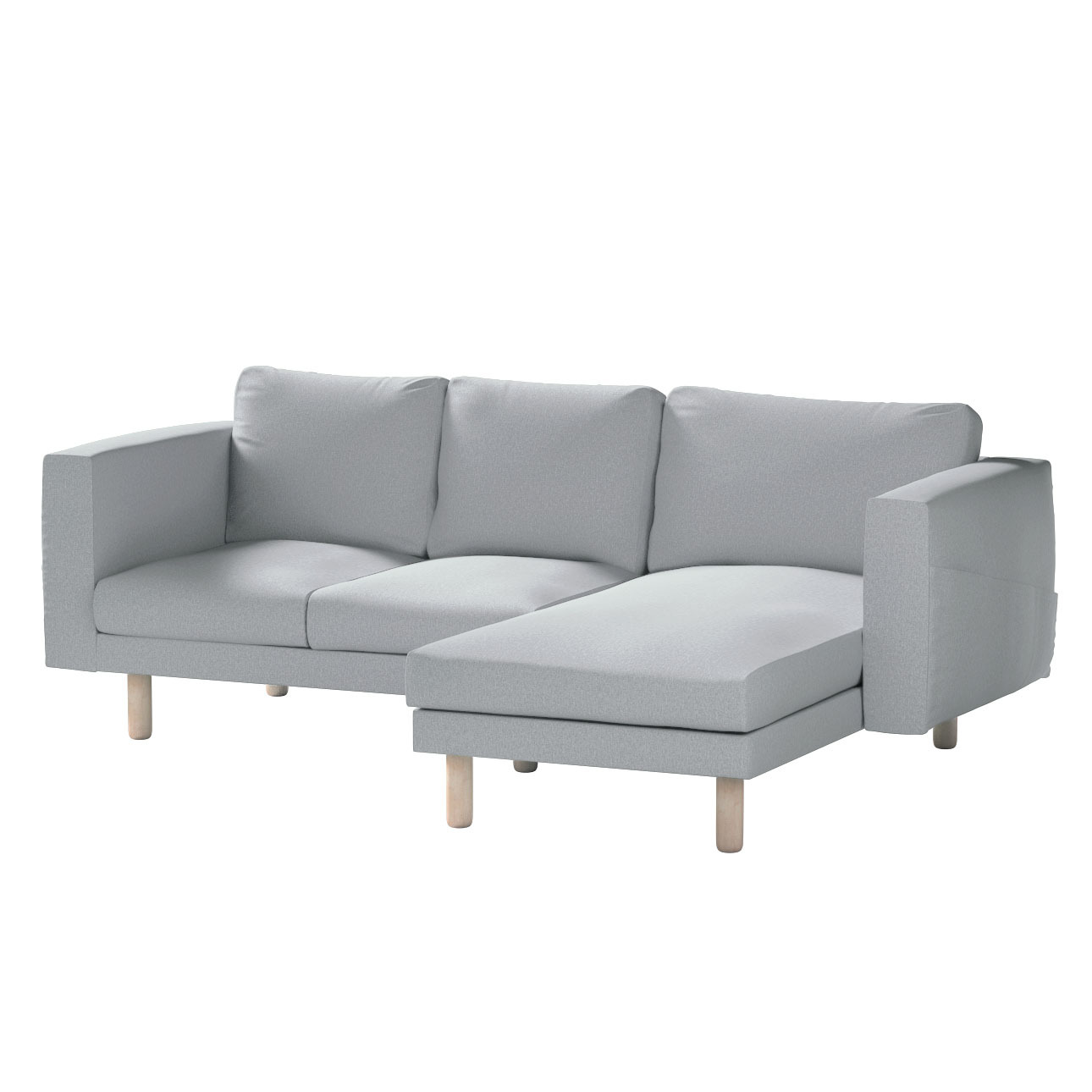 Bezug für Norsborg 3-Sitzer Sofa mit Recamiere, grau, Norsborg Bezug für 3- günstig online kaufen