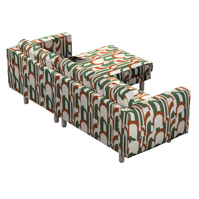 Norsborg 3-seat sofa with chaise longue cover 231 x 88/157 x 85 cm in collection Cosy Home, fabric: 145-11