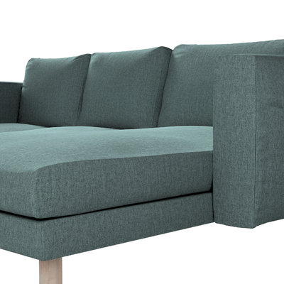 Norsborg 3 személyes sezlong kanapéhoz passzoló kanapéhuzat 231 x 88/157 x 85 cm a kollekcióból City, Dekoranyag: 704-85