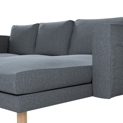Norsborg 3 személyes sezlong kanapéhoz passzoló kanapéhuzat 231 x 88/157 x 85 cm a kollekcióból City, Dekoranyag: 704-86