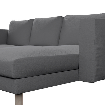 Norsborg 3-seat sofa with chaise longue cover 231 x 88/157 x 85 cm in collection Boucle Teddy, fabric: 702-83