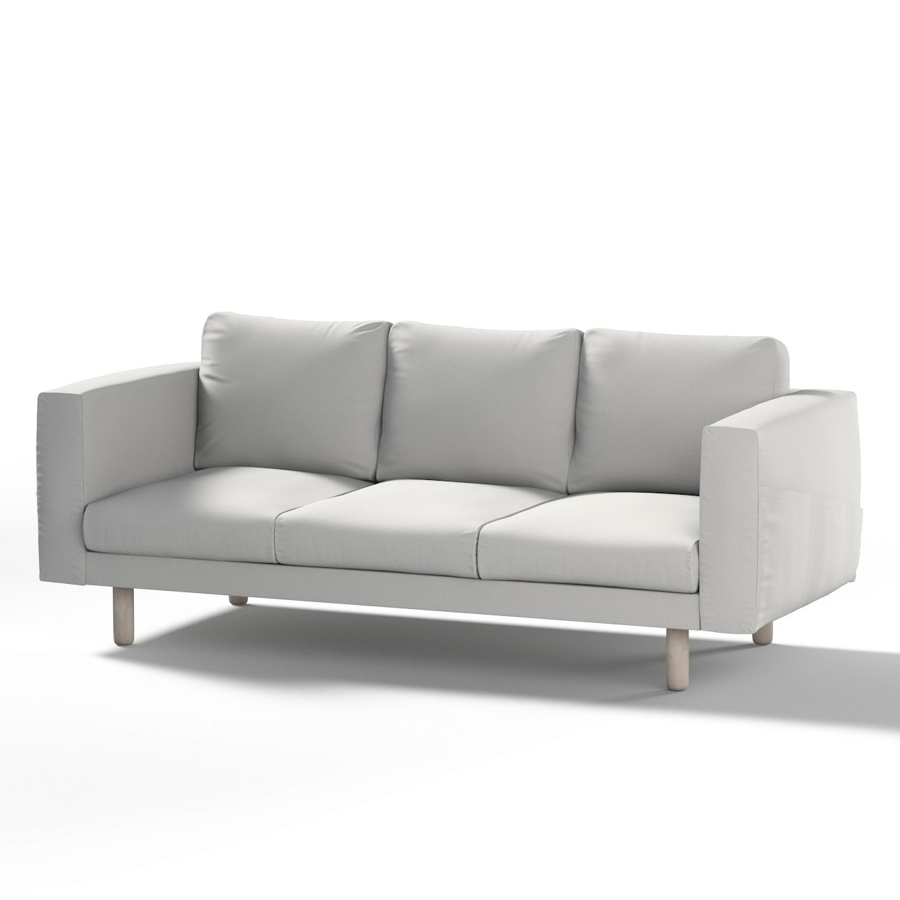 Bezug für Norsborg 3-Sitzer Sofa, hellgrau, Norsborg 3-Sitzer Sofabezug, Et günstig online kaufen