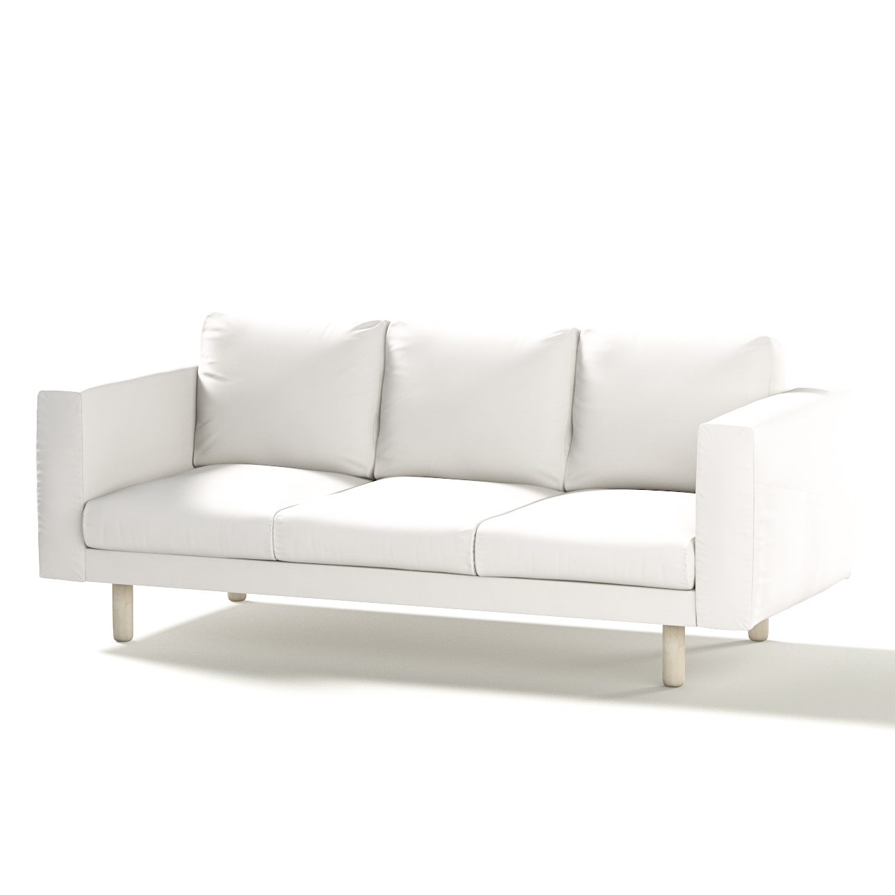 Bezug für Norsborg 3-Sitzer Sofa, weiss, Norsborg 3-Sitzer Sofabezug, Cotto günstig online kaufen